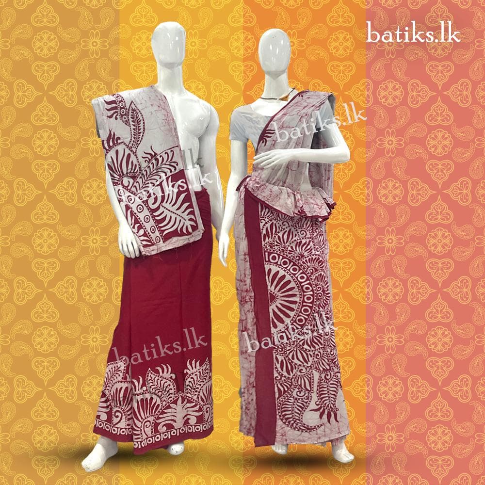 Batik Couple Set (Saree & Sarong) thumbnail 3
