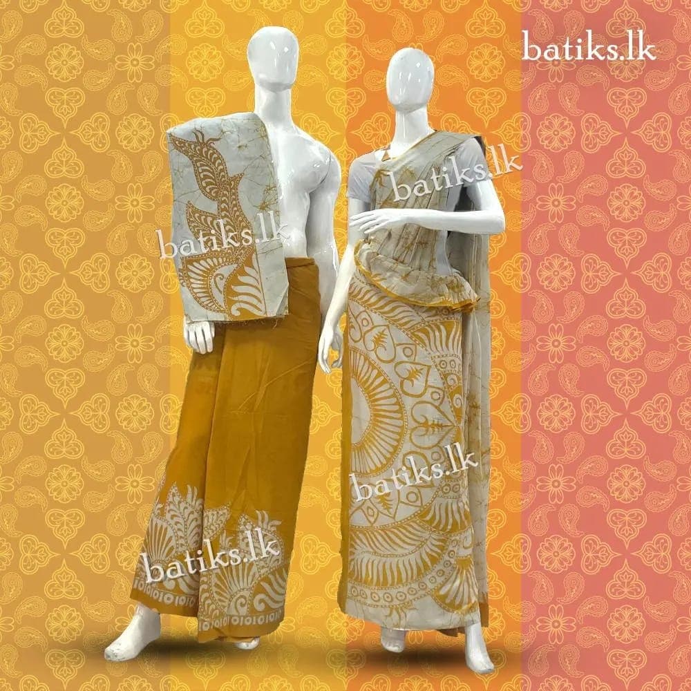 Batik Couple Set (Saree & Sarong) thumbnail 4