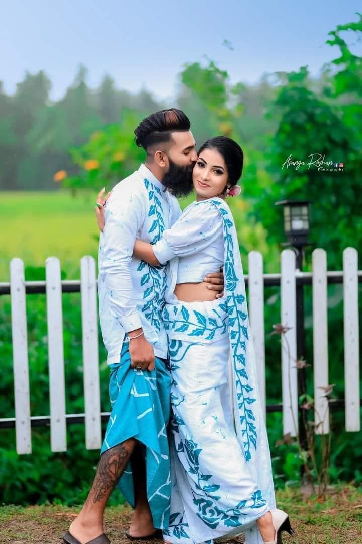 Batik Couple Set (Saree & Sarong) thumbnail 5