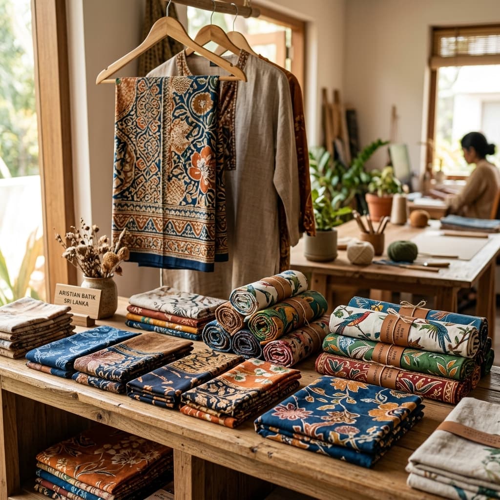 Handcrafted Sri Lankan Batik Fabrics